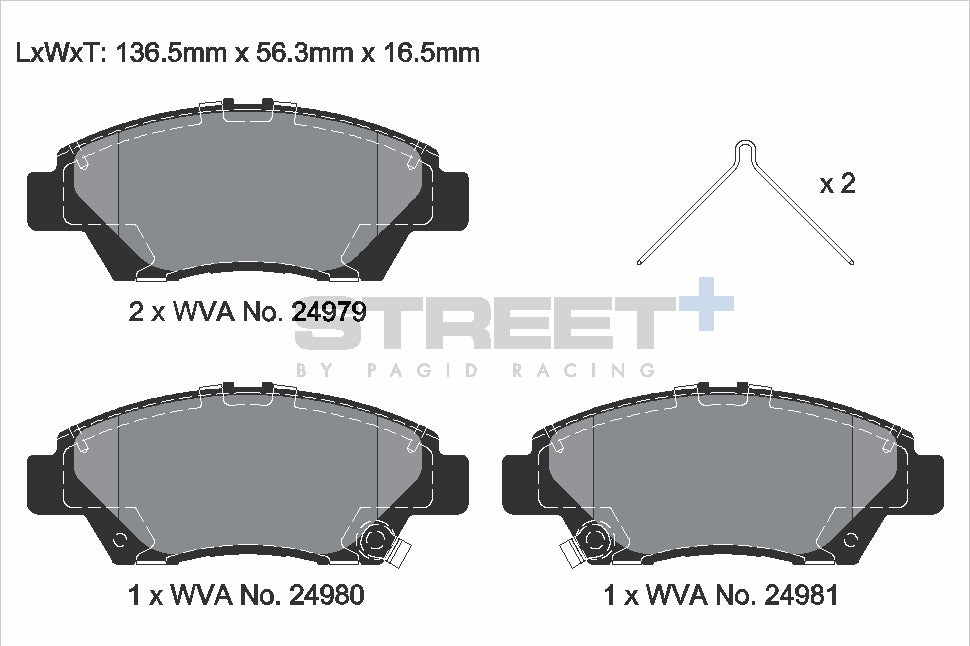 Pagid Racing Street+ Brake Pads - Front | T8310SP2001 - Pagid Racing brake pads