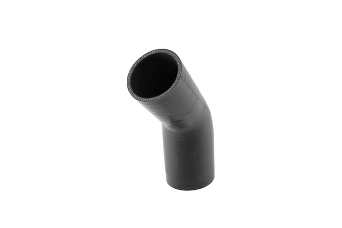 Silicon Hose 45 Reducer Elbow 2.50"-3.00" Black by Turbosmart - performance upgrade from Torque Lab