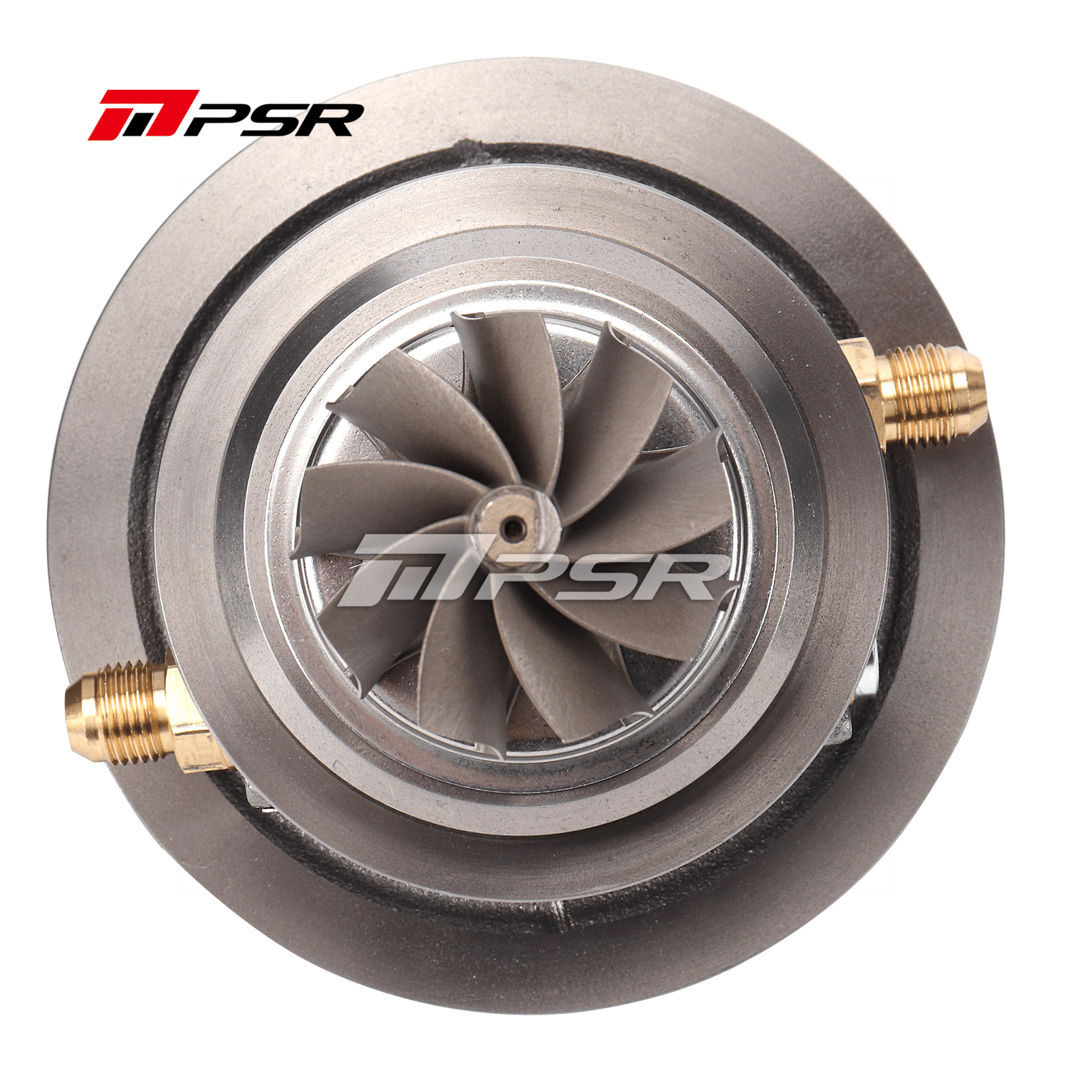 Pulsar Turbo PSR 5855A Curved Point Milled Compressor Wheel Dual Ball Bearing Turbocharger HP Rating 770 by Pulsar Turbo available at Torque Lab