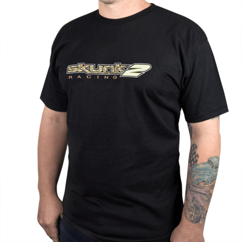 Skunk2 Camo Logo Men's T-Shirt Black XL