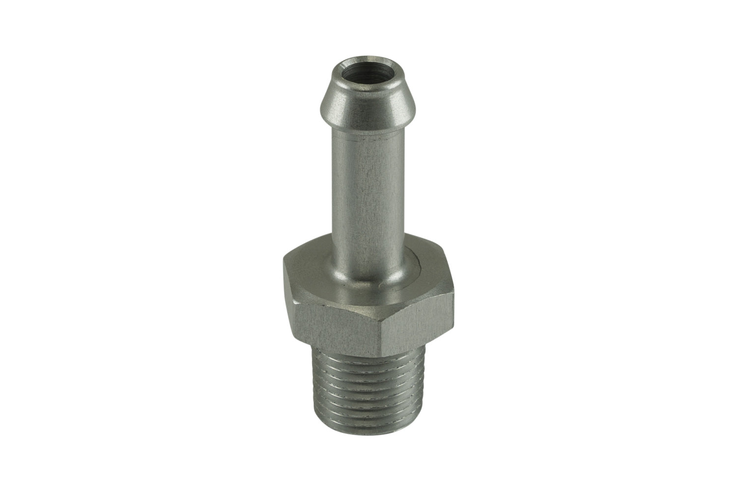 Fitting 6mm / 1/4" Hose End to 1/8 NPT Male Straight - Silver by Turbosmart - performance upgrade from Torque Lab