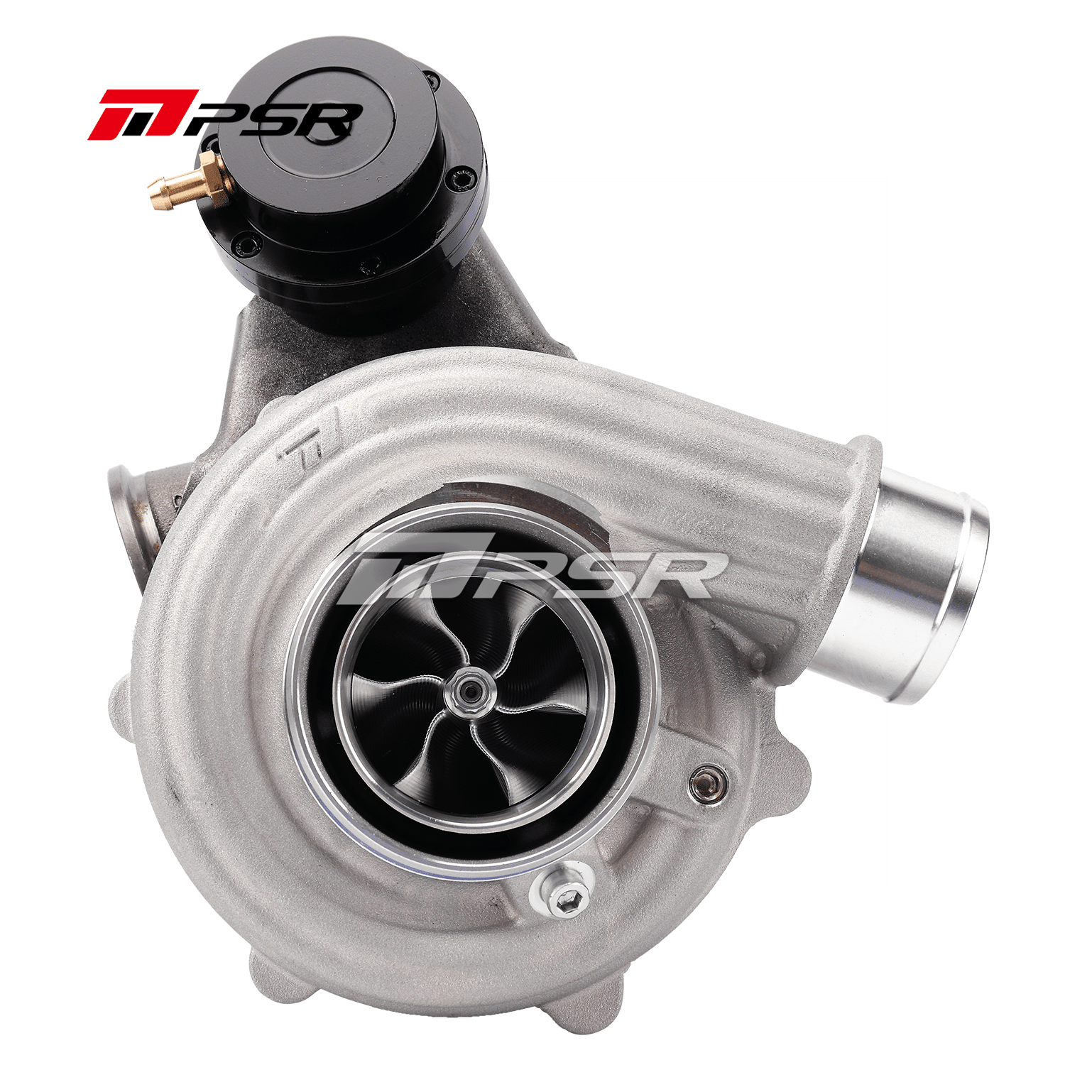 Pulsar Turbo PSR 5449A Curved Point Milled Compressor Wheel Dual Ball Bearing Turbocharger HP Rating 660 by Pulsar Turbo available at Torque Lab