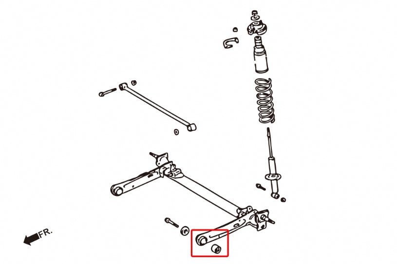 Rear Trailing Arm Bushing Toyota Tercel