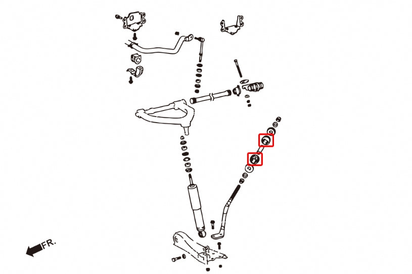 Front Tension Rod Bushing Toyota Hiace