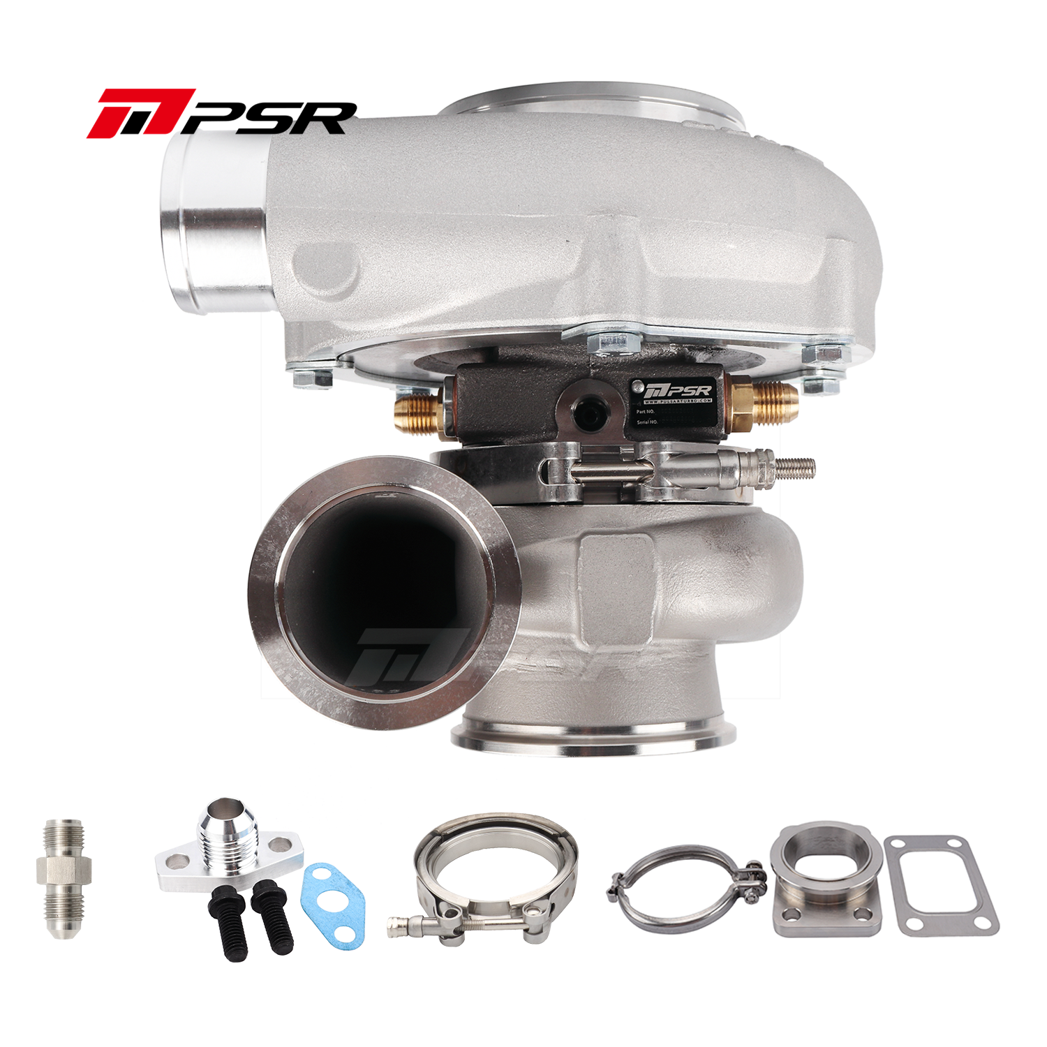 Pulsar Turbo PSR Forward Rotation 6255G Dual Ball Bearing Turbocharger HP Rating 900 by Pulsar Turbo available at Torque Lab