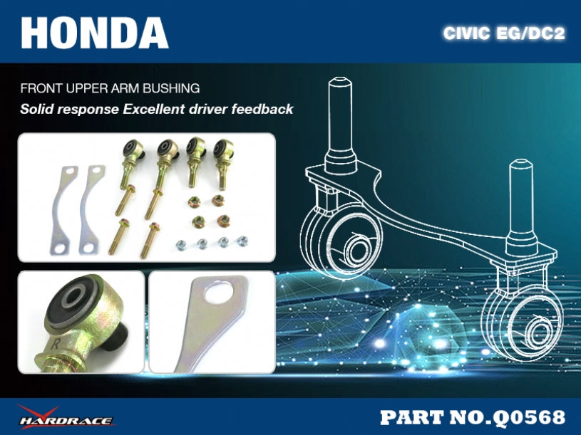 Front Upper Arm Bushing-offset Function Honda Civic, Crx, Integra
