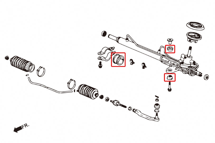 Tpv Reinforced Steering Bush Honda Civic, CR-V