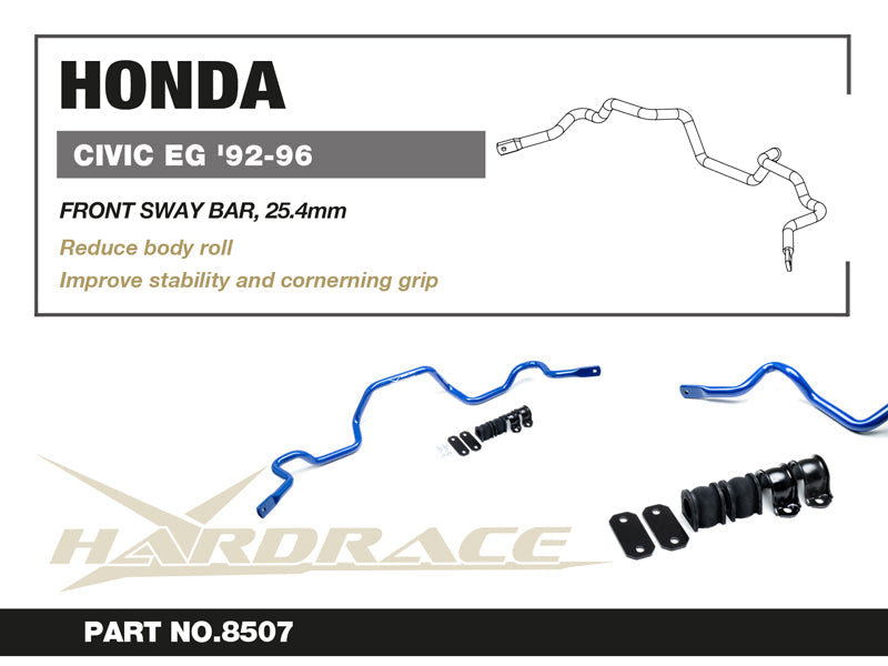 Hardrace Honda Civic EG 92-96 Front Sway Bar 25.4mm - 7Pcs/Set