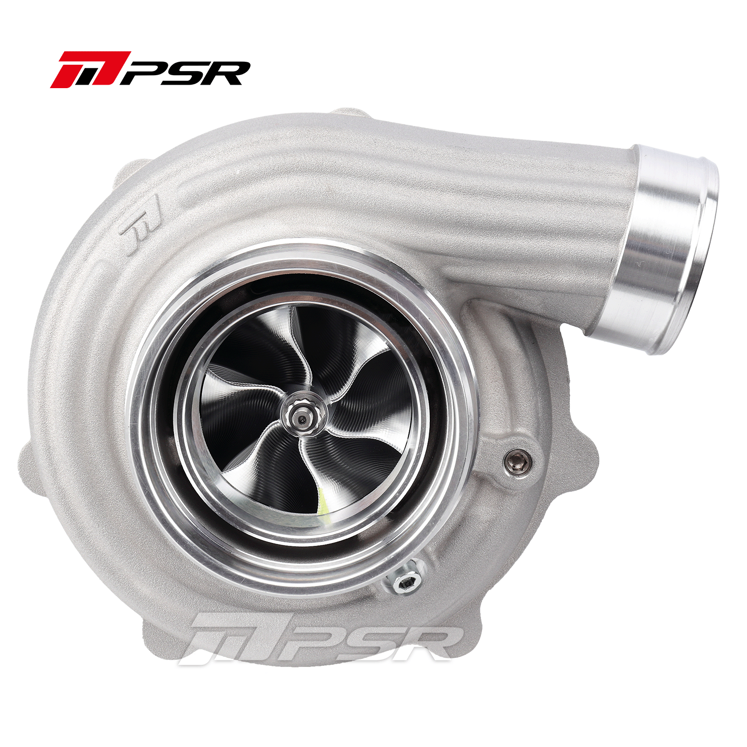 Pulsar Turbo PSR 6862A Curved Point Milled Compressor Wheel Dual Ball Bearing Turbocharger HP Rating 1050 by Pulsar Turbo available at Torque Lab