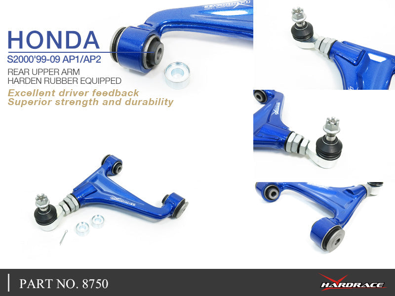 Hardrace Street Series Adjustable Rear Upper Control Arm Honda S2000 Ap1 Ap2 99-09 2 Pc