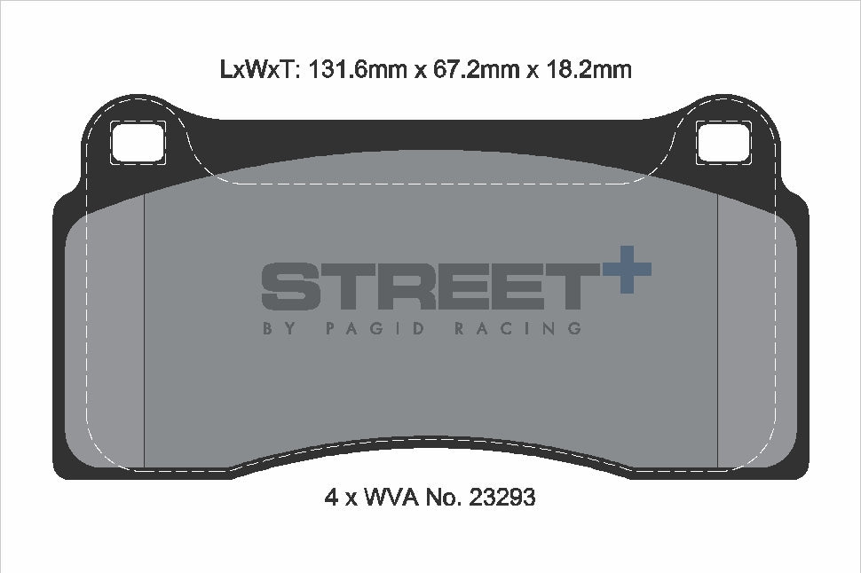 Pagid Racing Street+ Brake Pads - Front | T8021SP2001 - Pagid Racing brake pads