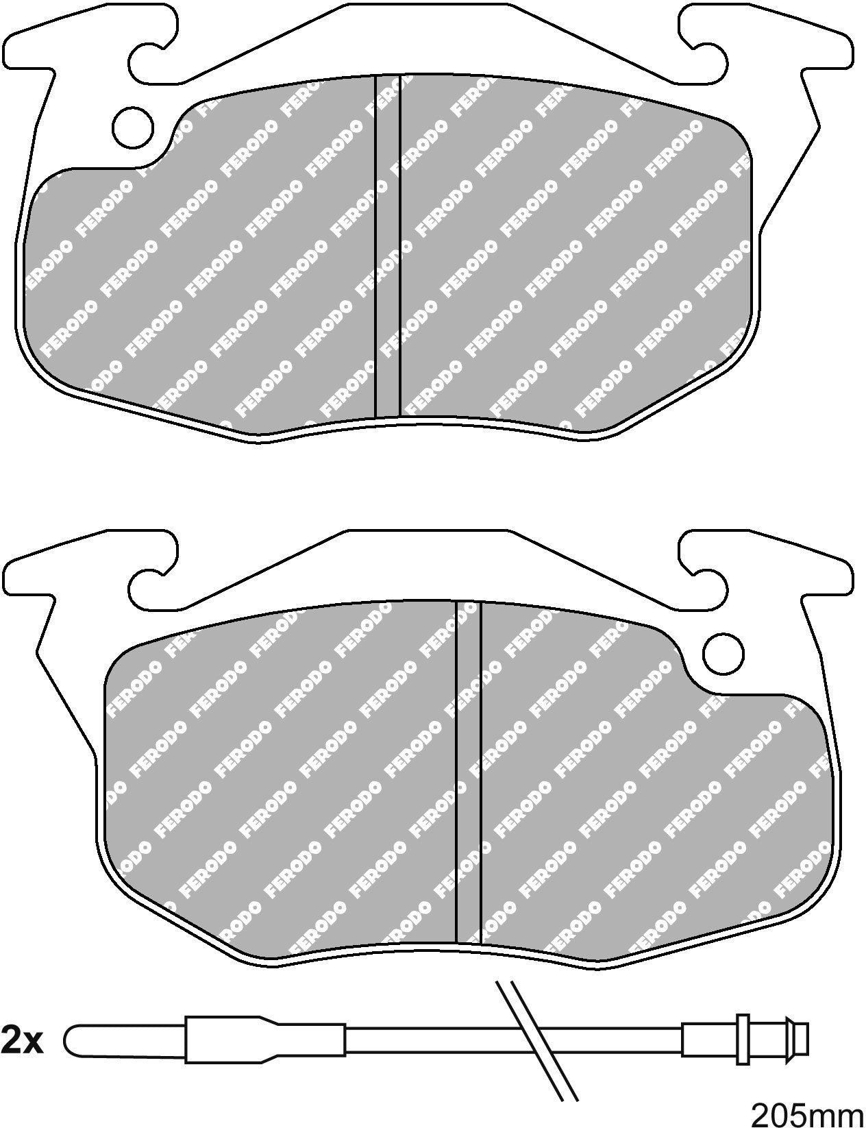 Ferodo Semi-Metallic Brake Pads | FER-FDS393