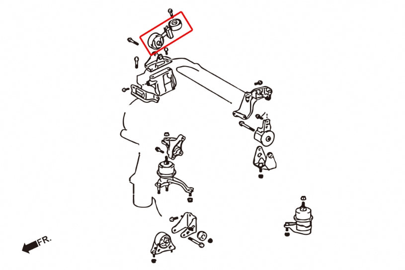 Reinforced Engine Mount Toyota Alphard, Harrier