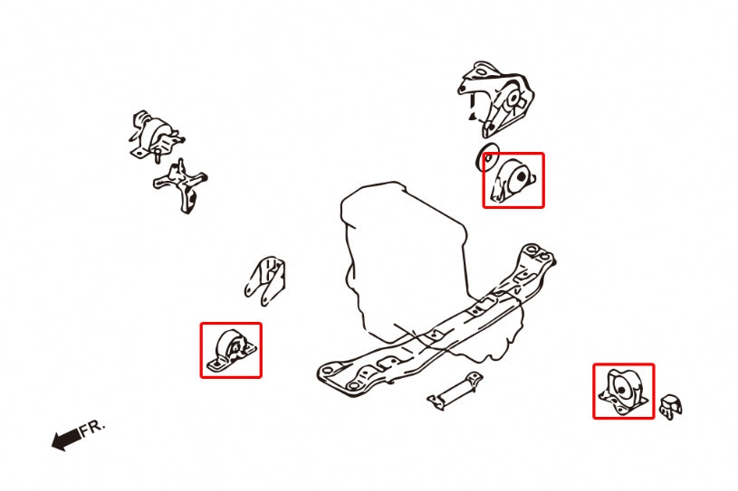 Reinforced Engine Mount Nissan Sentra