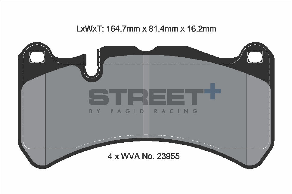 Pagid Racing Street+ Brake Pads - Front | T8052SP2001 - Pagid Racing brake pads