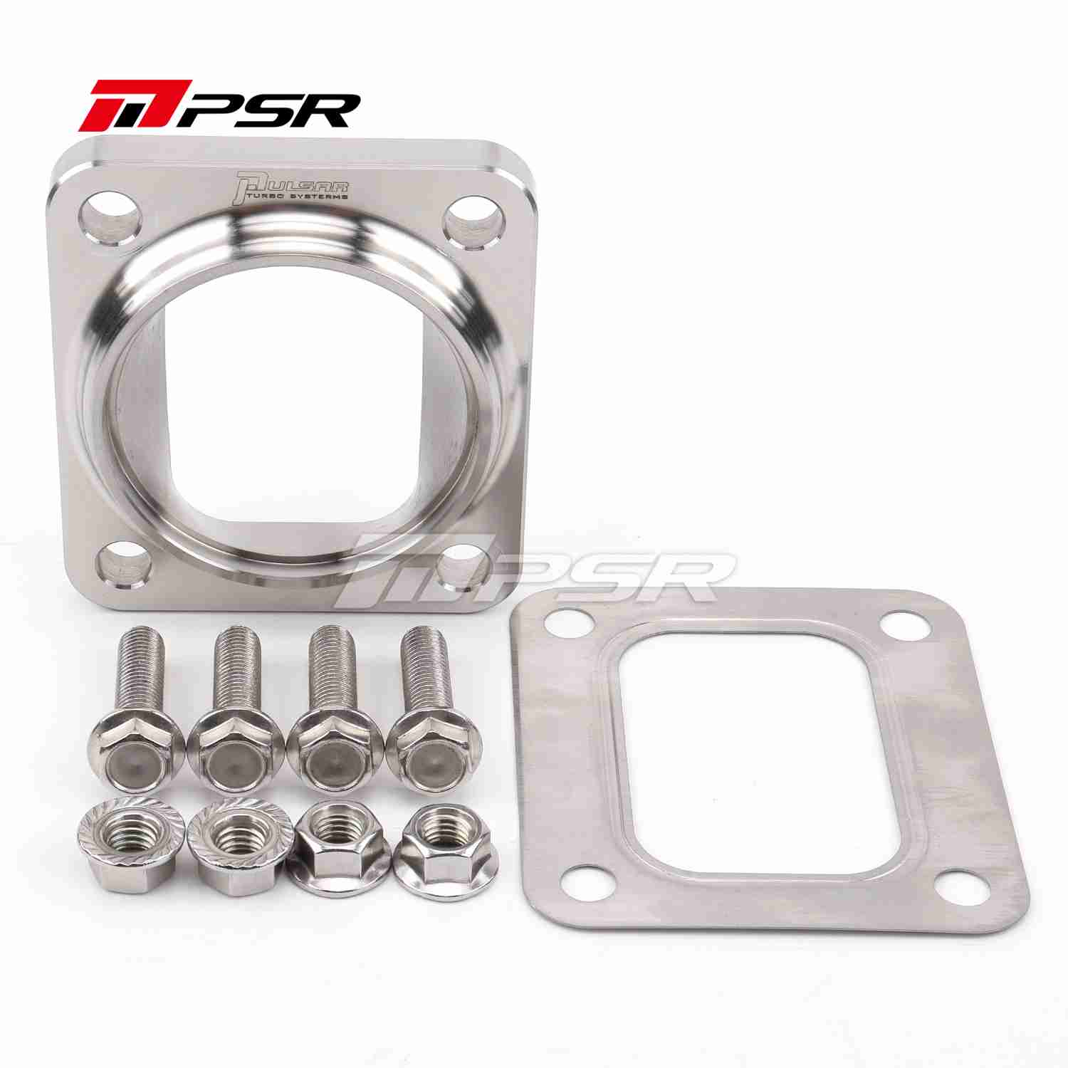Pulsar Turbo PSR Billet Transition Flange, Hardware Kit included for a easy installation - T4 Open to 2.5" SCH-10/40 Piping by Pulsar Turbo available at Torque Lab