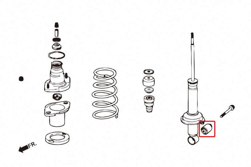 Rear Shock Absorber Bushing Honda Civic