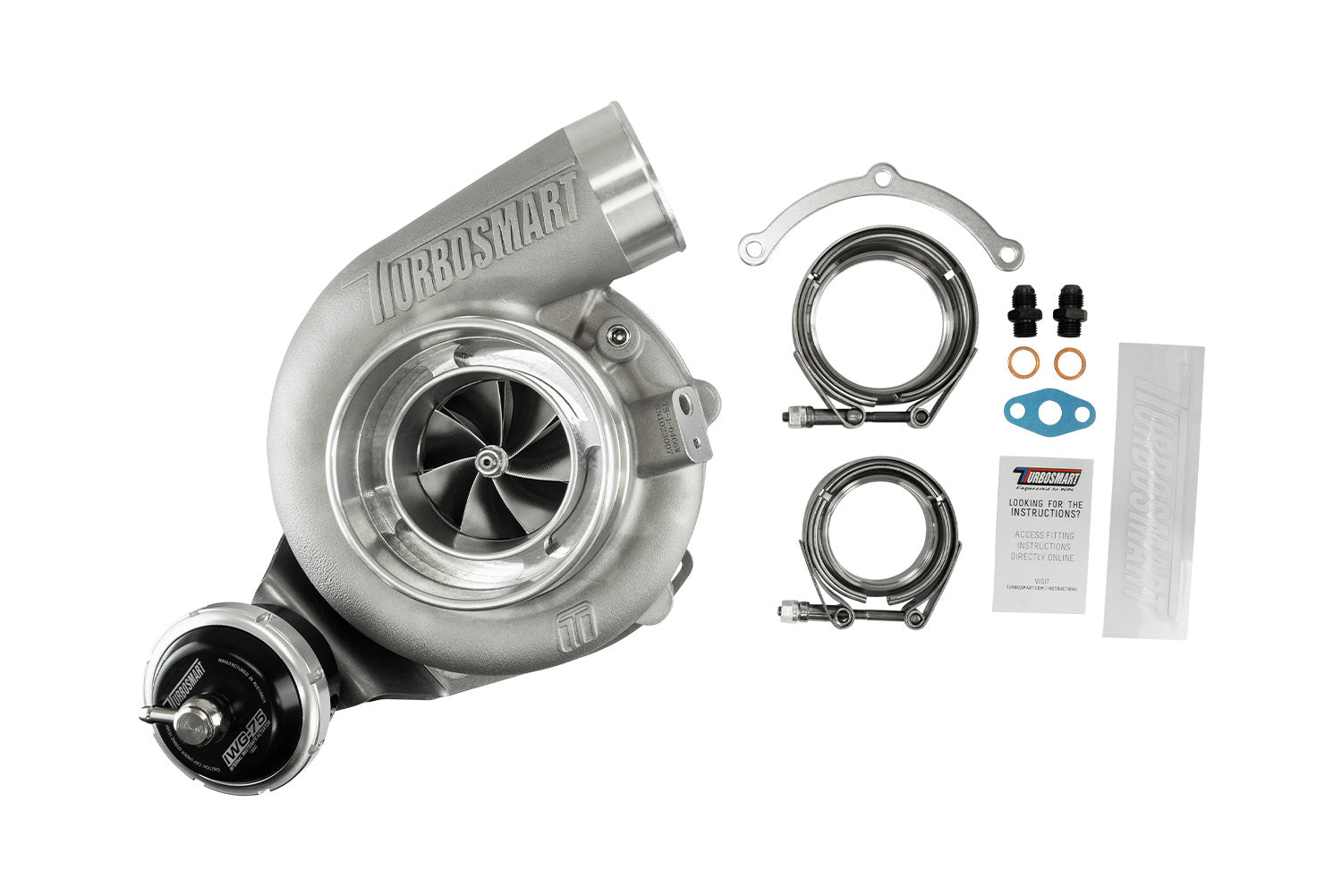 TS-2 Turbocharger (Water Cooled) 6466 V-Band 0.82AR Internally Wastegated