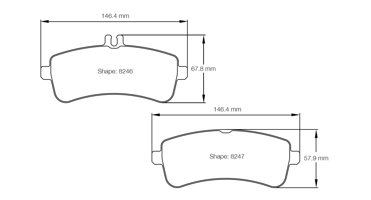Pagid Racing RSL 29 Brake Pads - Rear | S8246R29001 - Pagid Racing brake pads