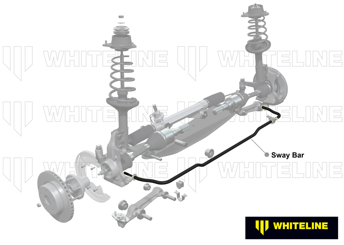 Whiteline Sway Bar - 24mm Non Adjustable - Mazda 808 / Rx-2 / Rx-3 - BMF92 - image 4