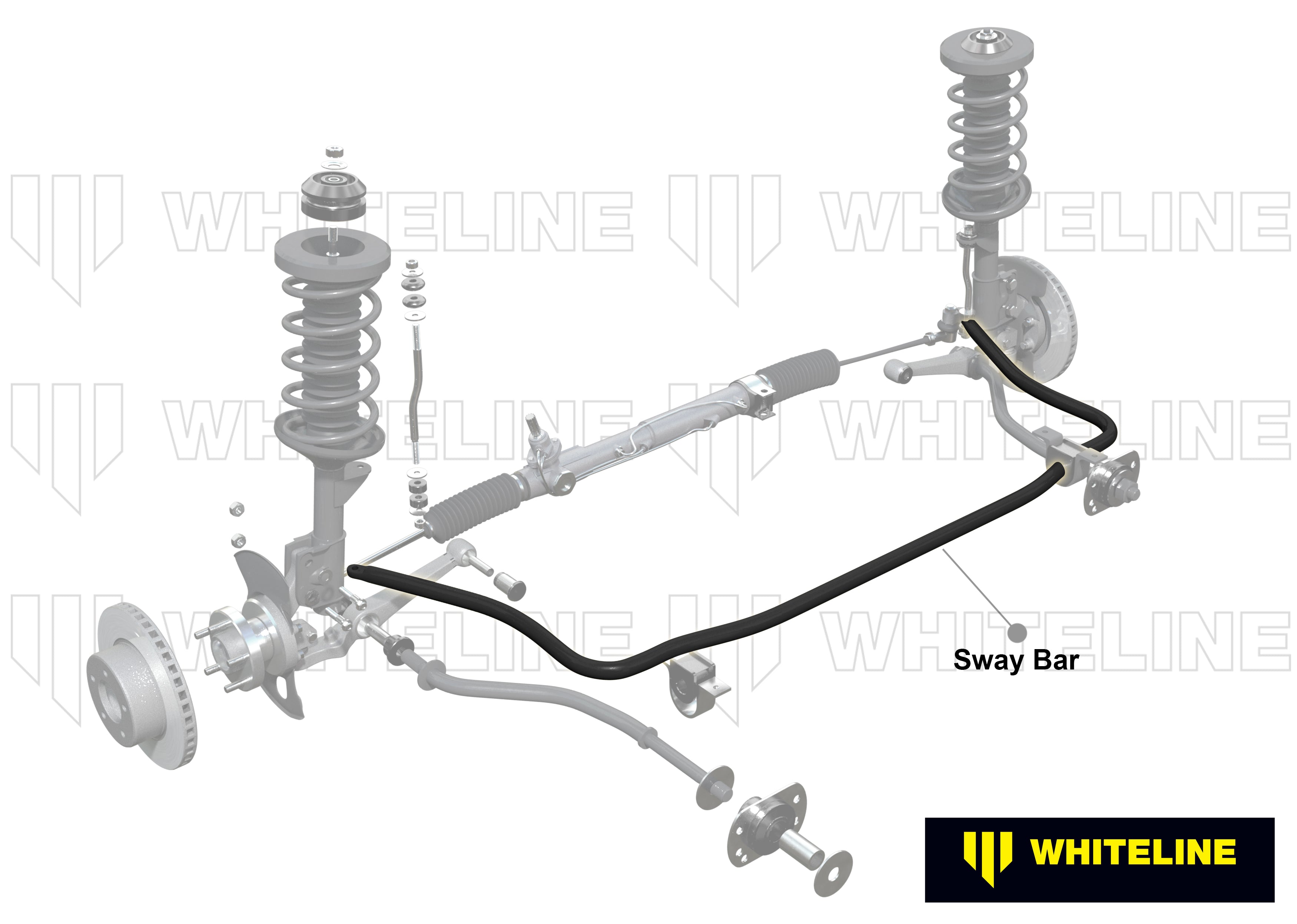Whiteline Sway Bar - 24mm Non Adjustable - Toyota Corolla E86 - BTF35 - image 3