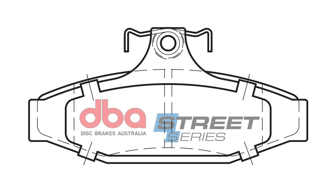 DB1086SS - DBA Street Series Brake Pads; Rear