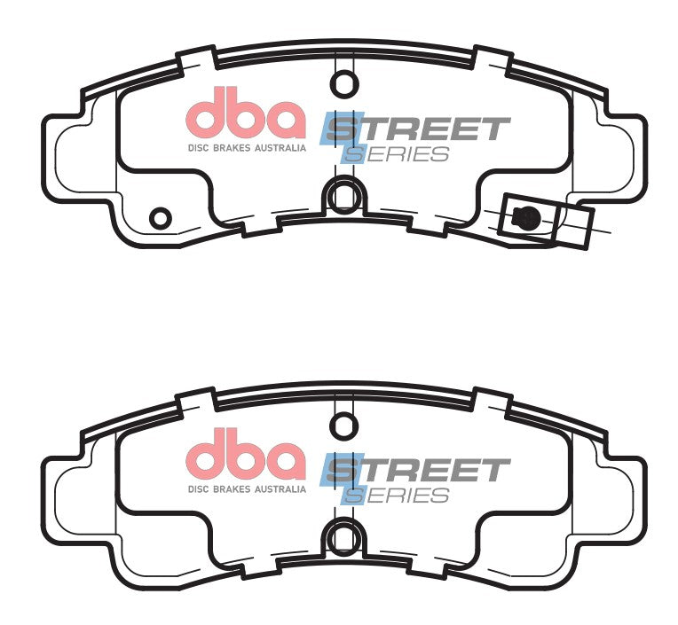 DB1118SS - DBA Street Series Brake Pads; Rear
