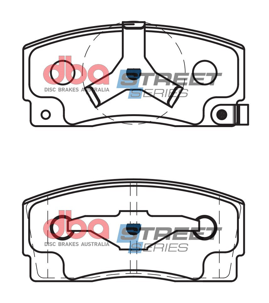 DB1125SS - DBA Street Series Brake Pads; Front
