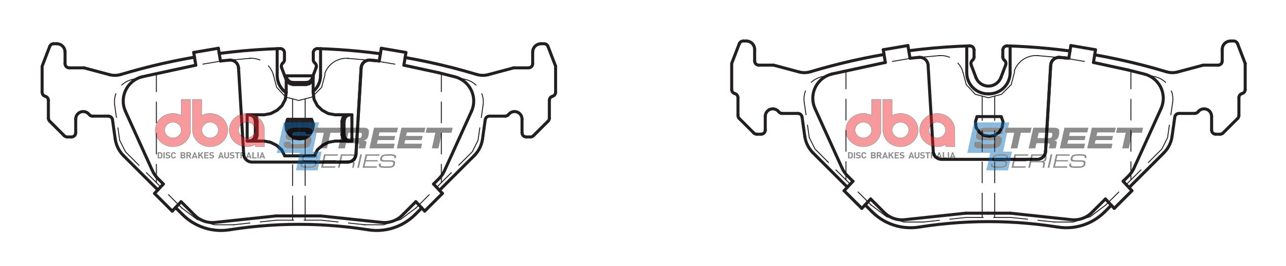 DB1132SS - DBA Street Series Brake Pads; Rear