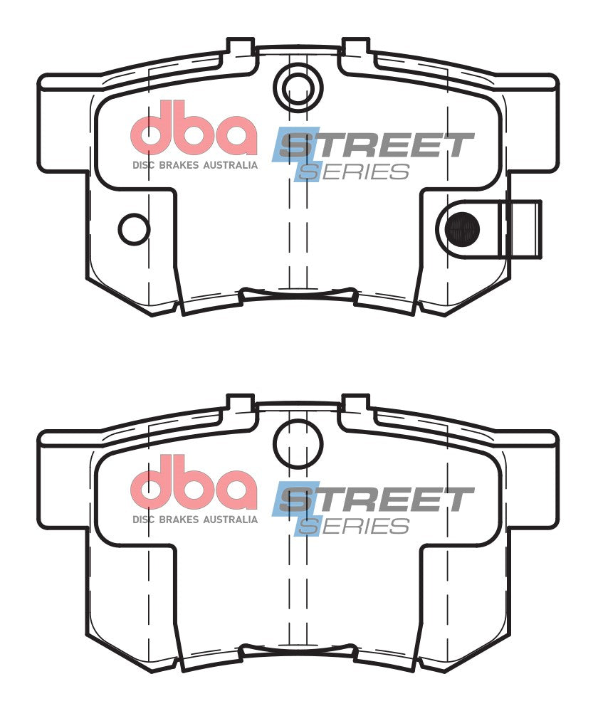 DB1142SS - DBA Street Series Brake Pads; Rear
