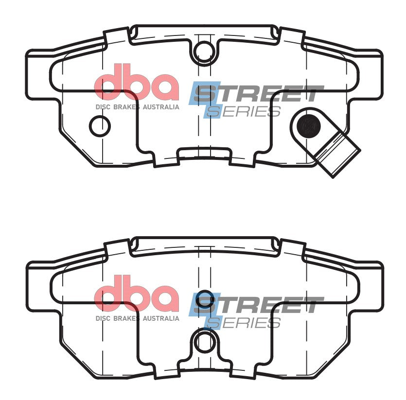 DB1163SS - DBA Street Series Brake Pads; Rear