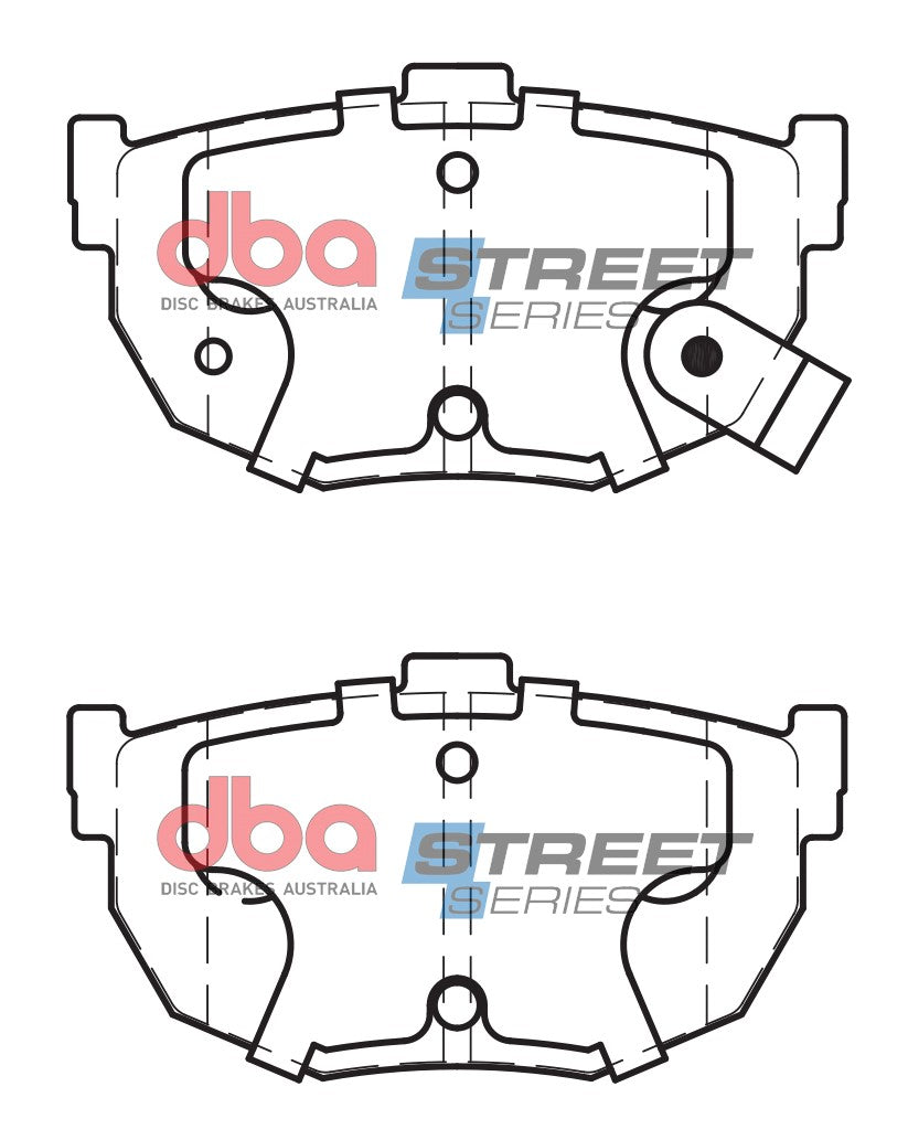 DB1166SS - DBA Street Series Brake Pads; Rear