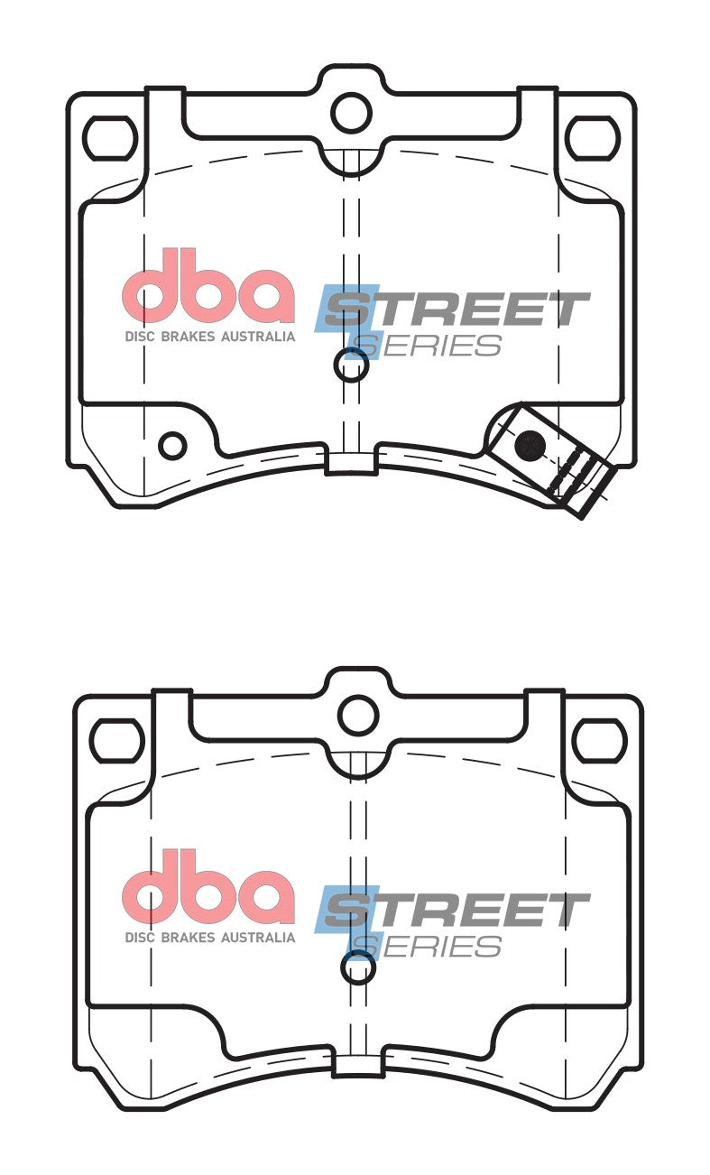 DB1177SS - DBA Street Series Brake Pads; Rear