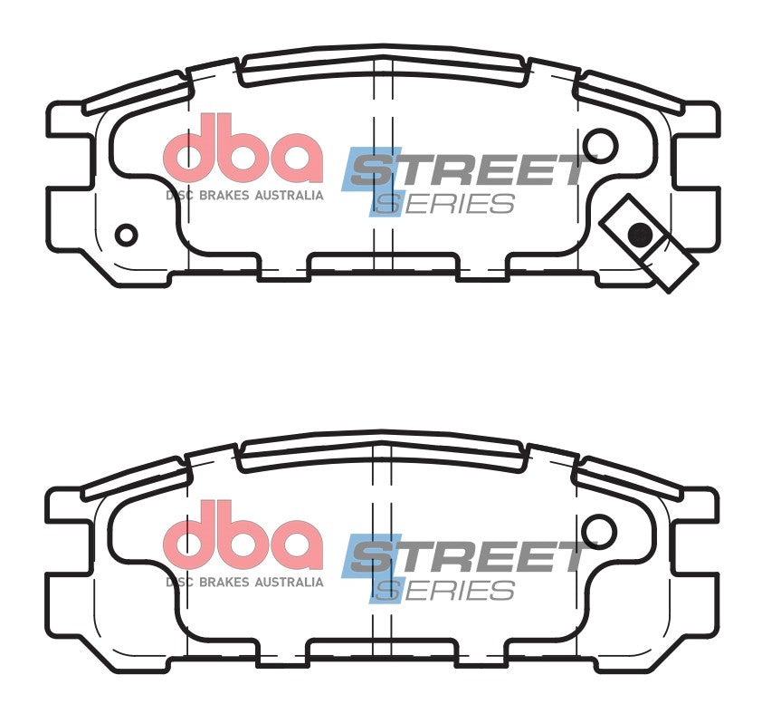 DB1186SS - DBA Street Series Brake Pads; Rear