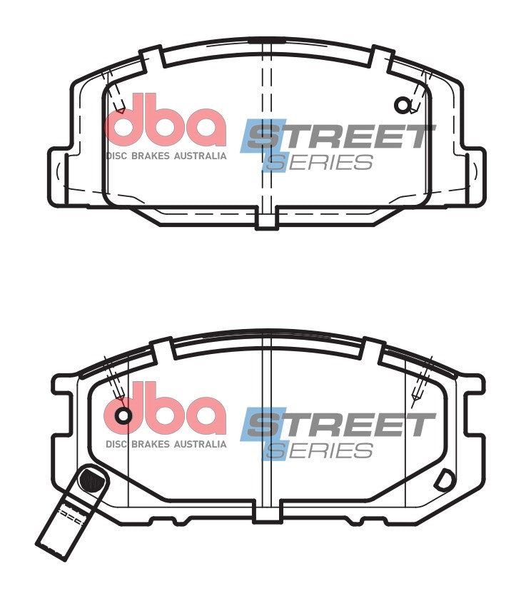 DB1208SS - DBA Street Series Brake Pads; Front