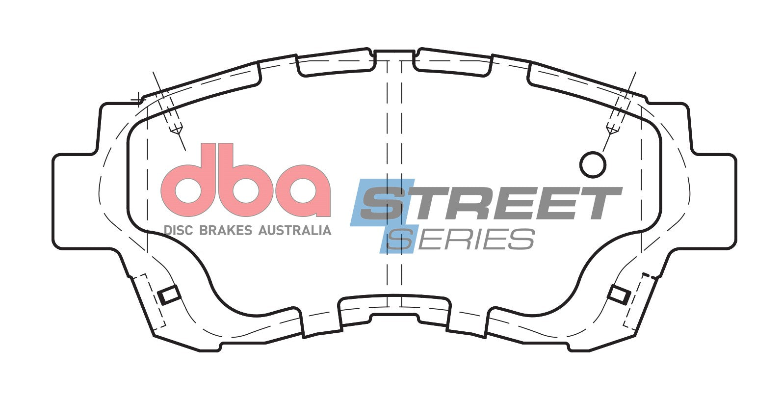 DB1209SS - DBA Street Series Brake Pads; Front