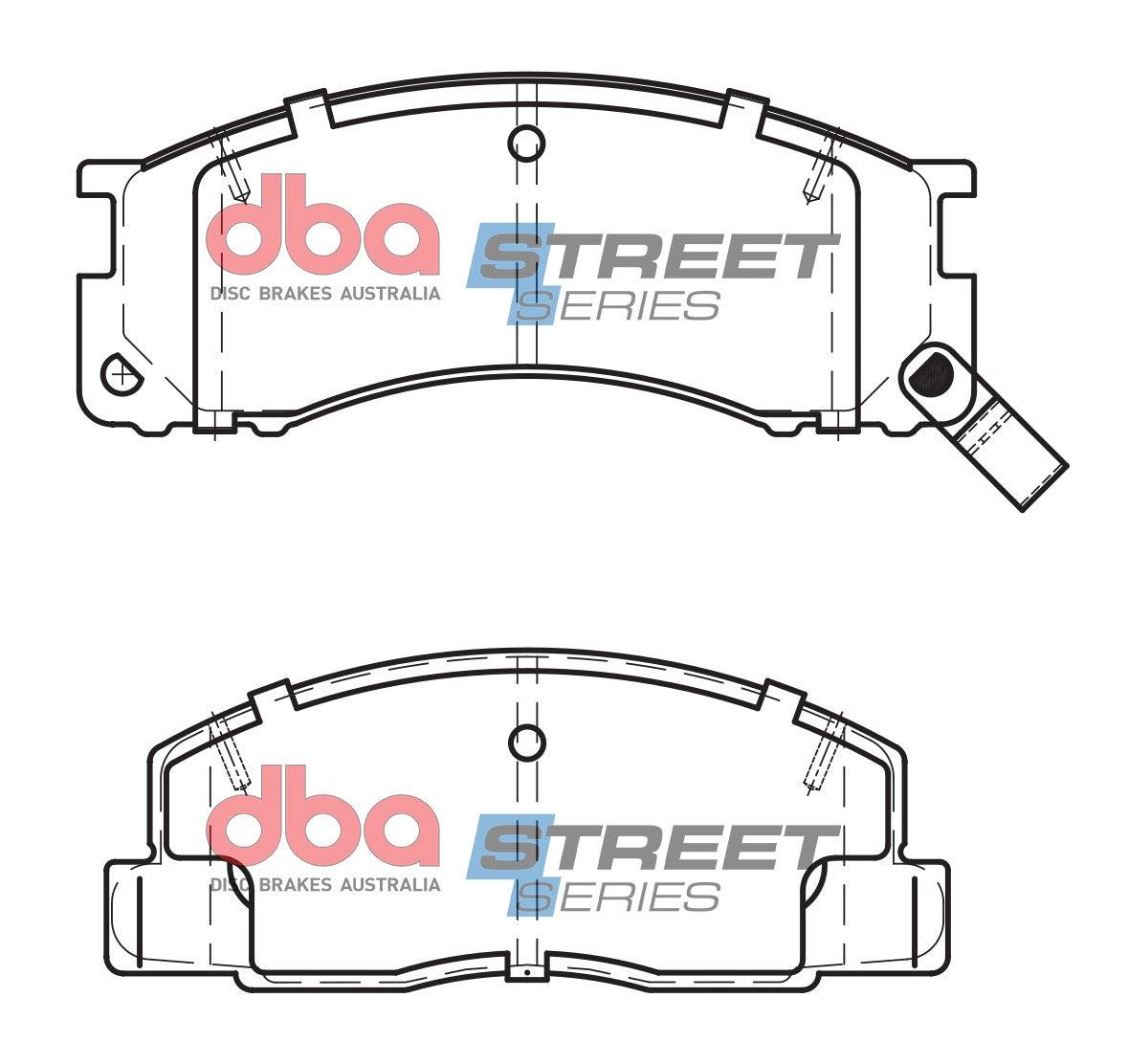 DB1215SS - DBA Street Series Brake Pads; Front