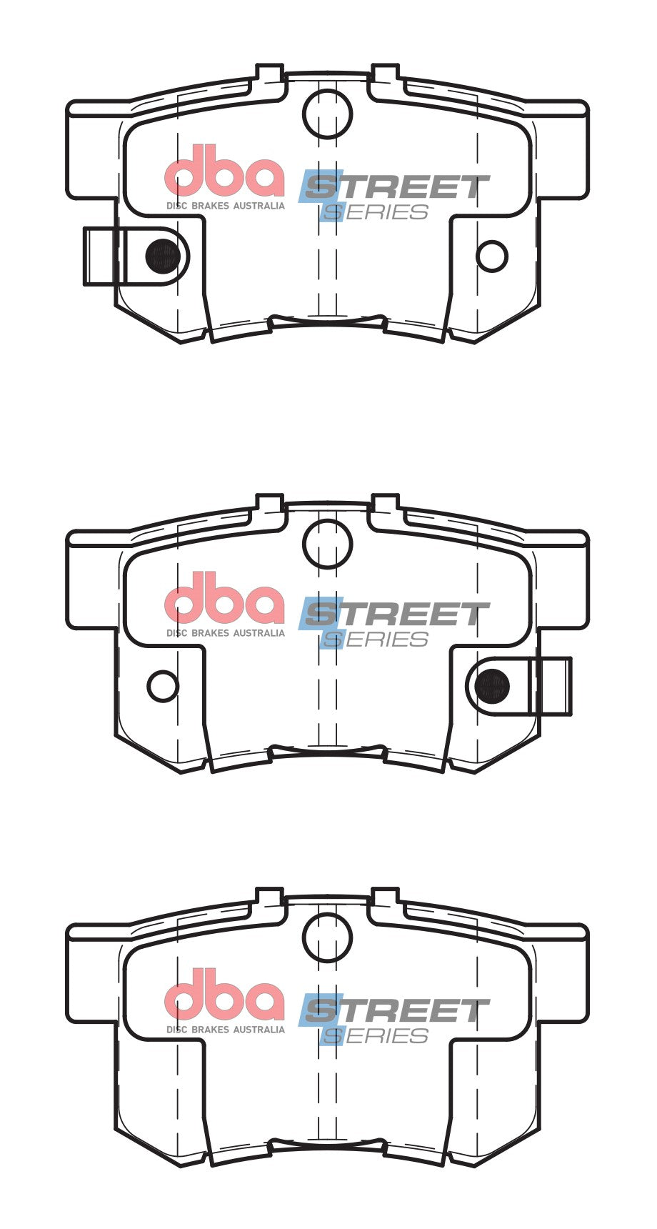 DB1230SS - DBA Street Series Brake Pads; Rear
