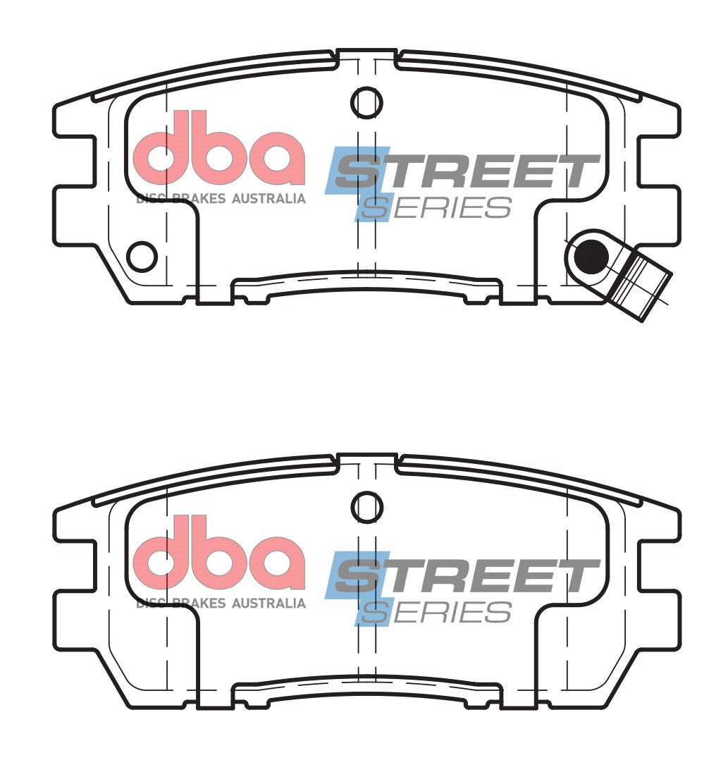 DB1231SS - DBA Street Series Brake Pads; Rear