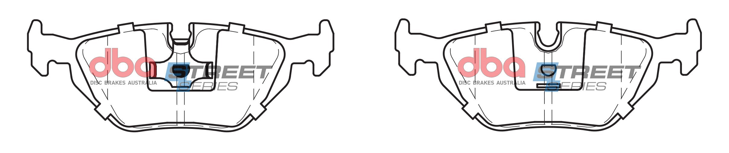 DB1245SS - DBA Street Series Brake Pads; Rear