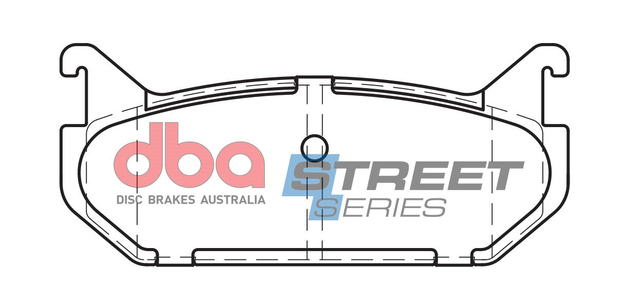 DB1254SS - DBA Street Series Brake Pads; Rear