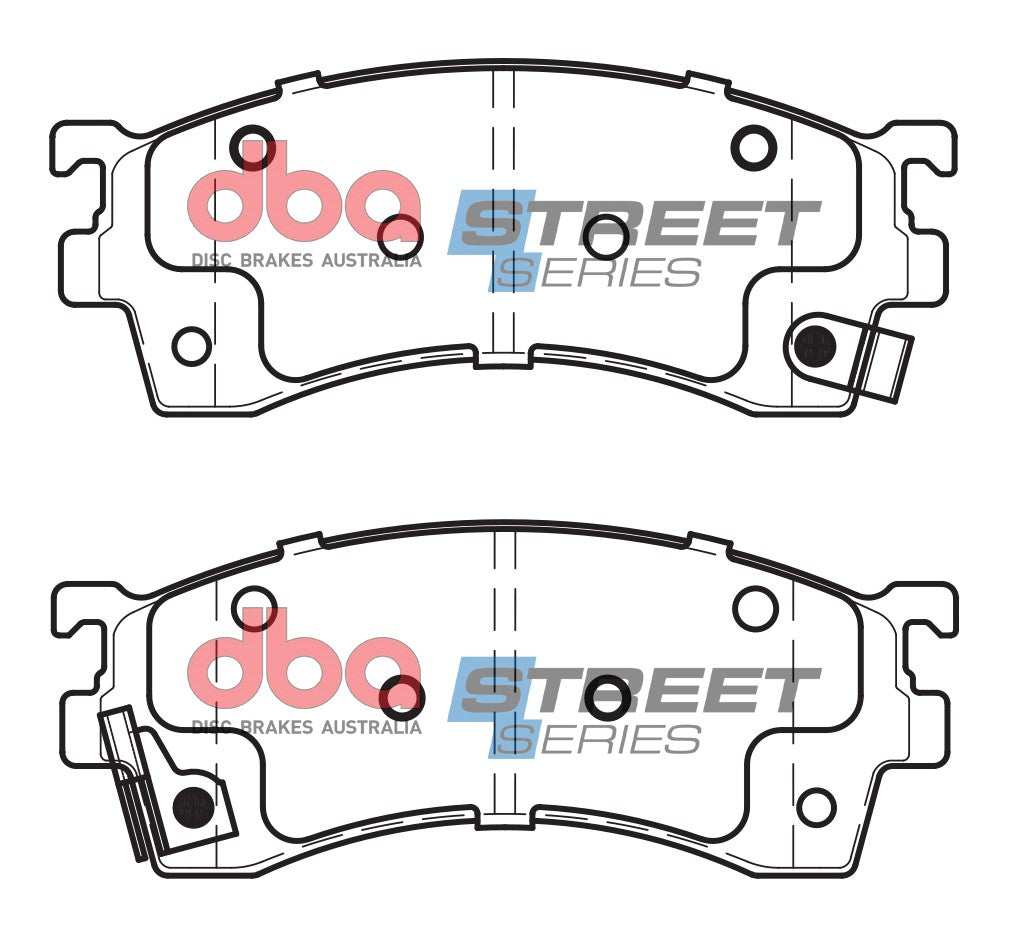 DB1255SS - DBA Street Series Brake Pads; Front