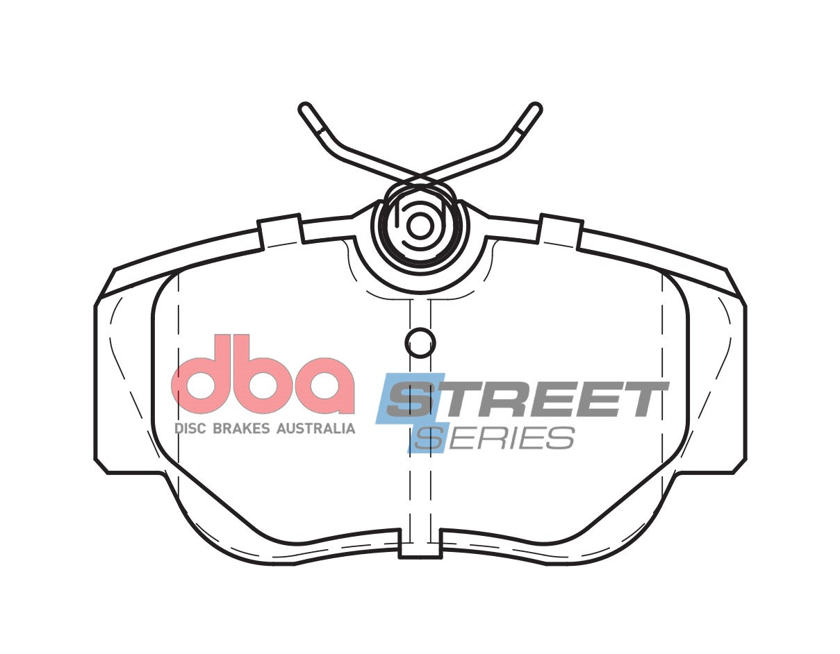 DB1256SS - DBA Street Series Brake Pads; Front