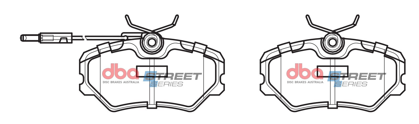 DB1258SS - DBA Street Series Brake Pads; Front