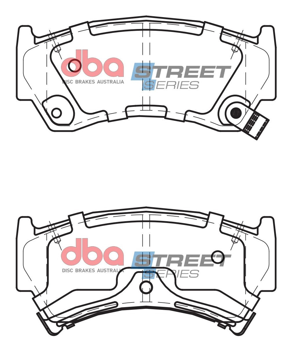 DB1302SS - DBA Street Series Brake Pads; Front