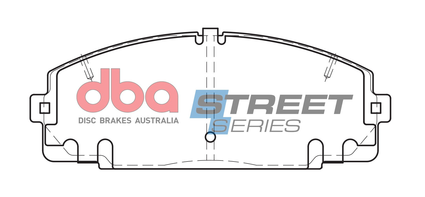 DB1328SS - DBA Street Series Brake Pads; Front