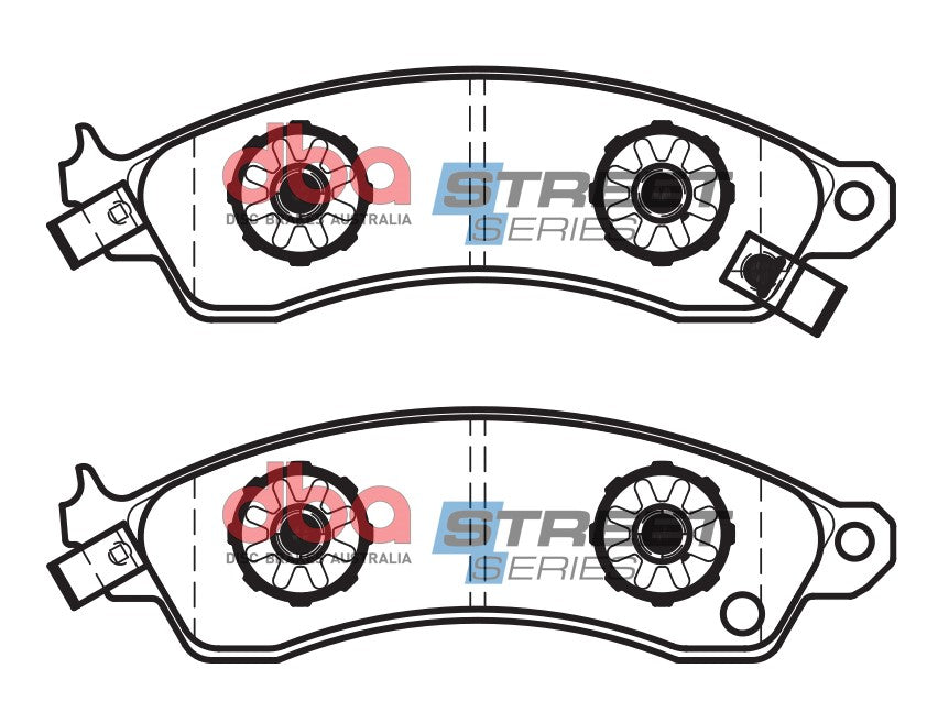 DB1353SS - DBA Street Series Brake Pads; Front
