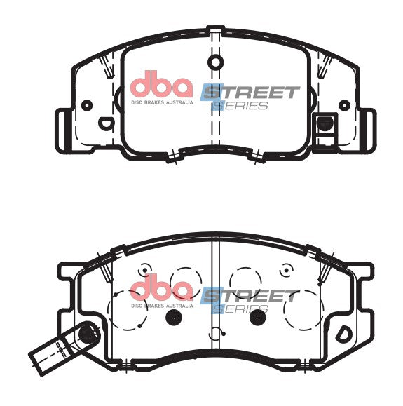 DB1372SS - DBA Street Series Brake Pads; Front