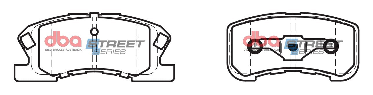 DB1380SS - DBA Street Series Brake Pads; Front