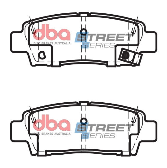 DB1384SS - DBA Street Series Brake Pads; Rear